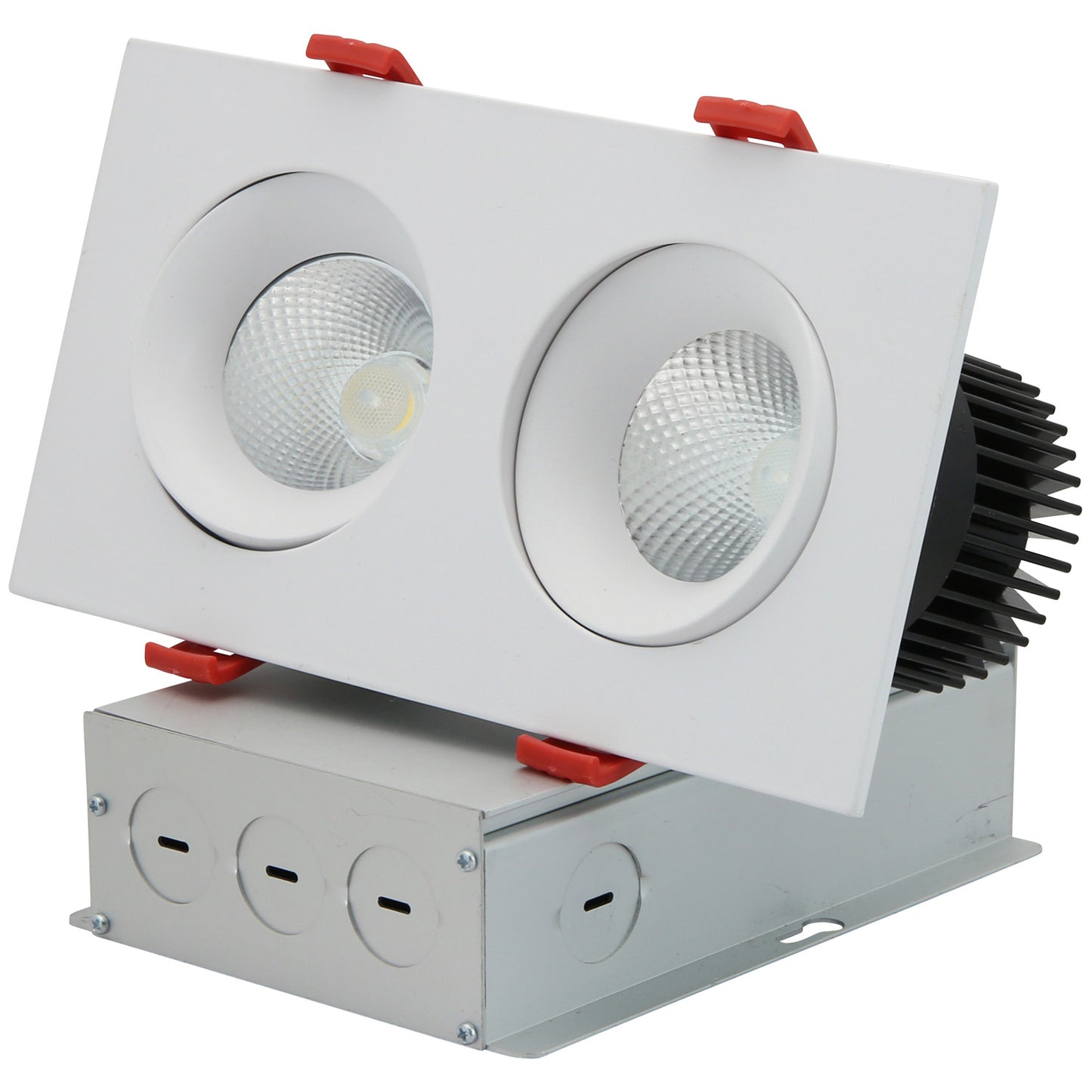 3.5” LED Two Head Gimbal Regressed Downlight Fixture