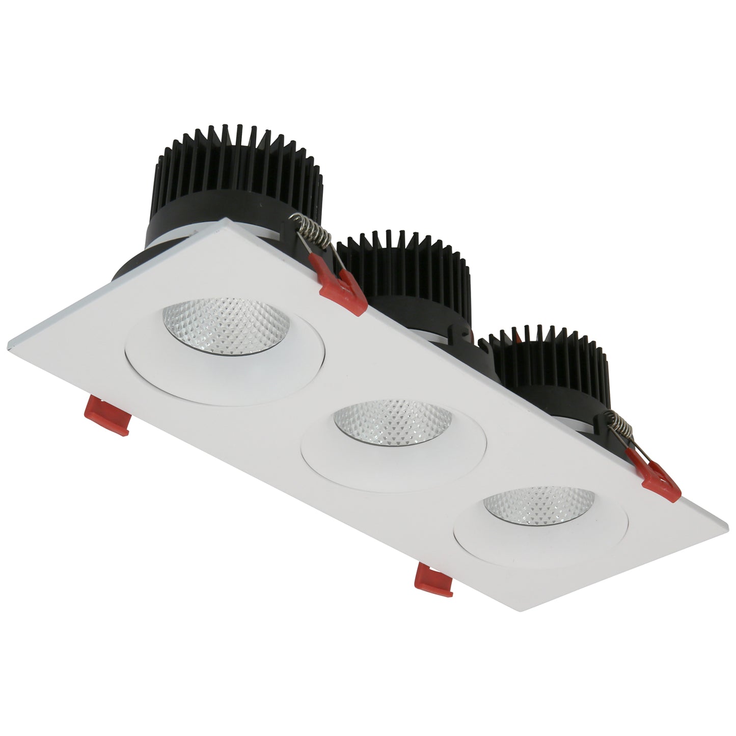 3.5” LED Three Head Gimbal Regressed Downlight Fixture