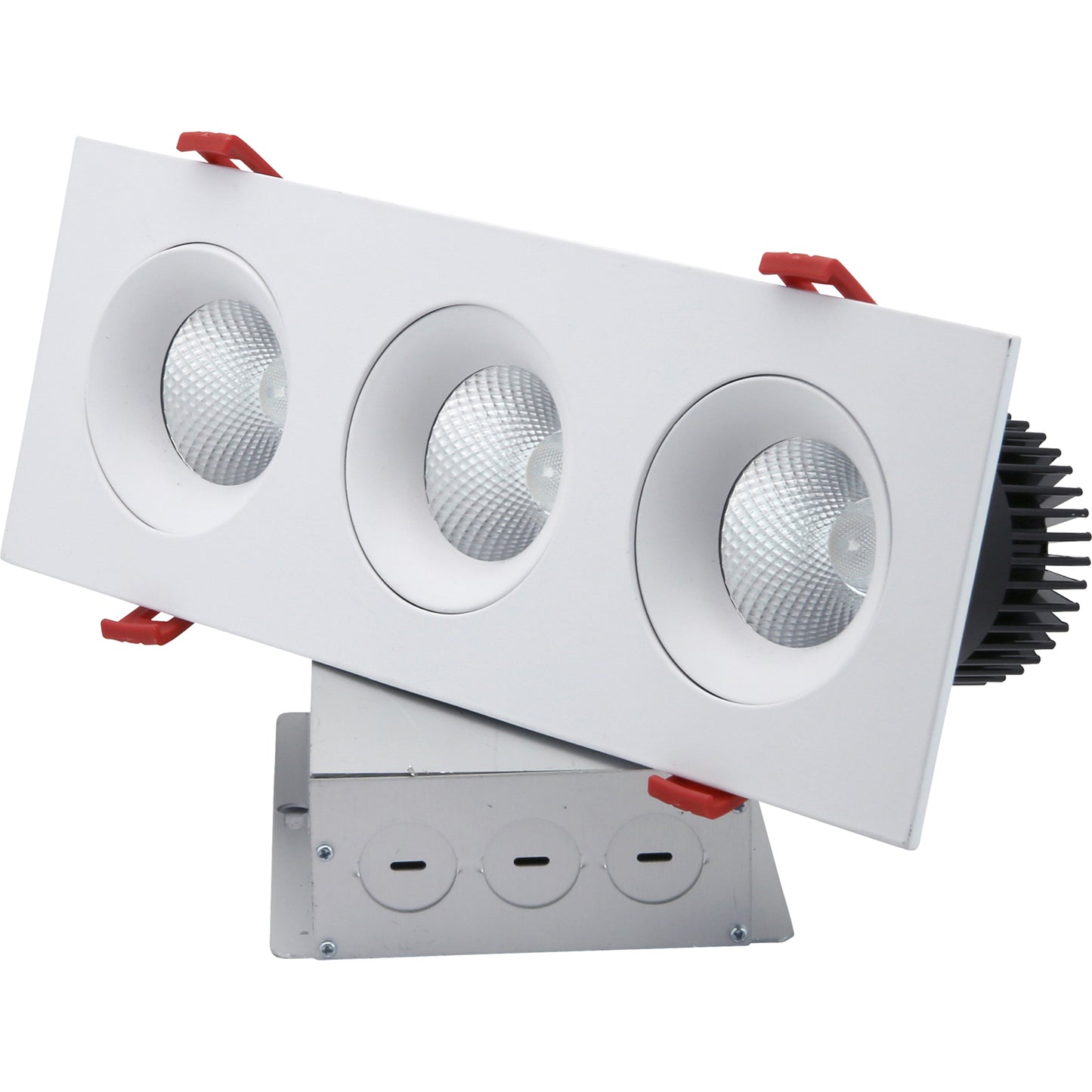 3.5” LED Three Head Gimbal Regressed Downlight Fixture