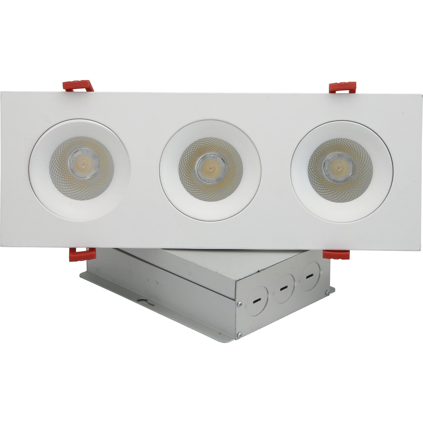 3.5” LED Three Head Gimbal Regressed Downlight Fixture