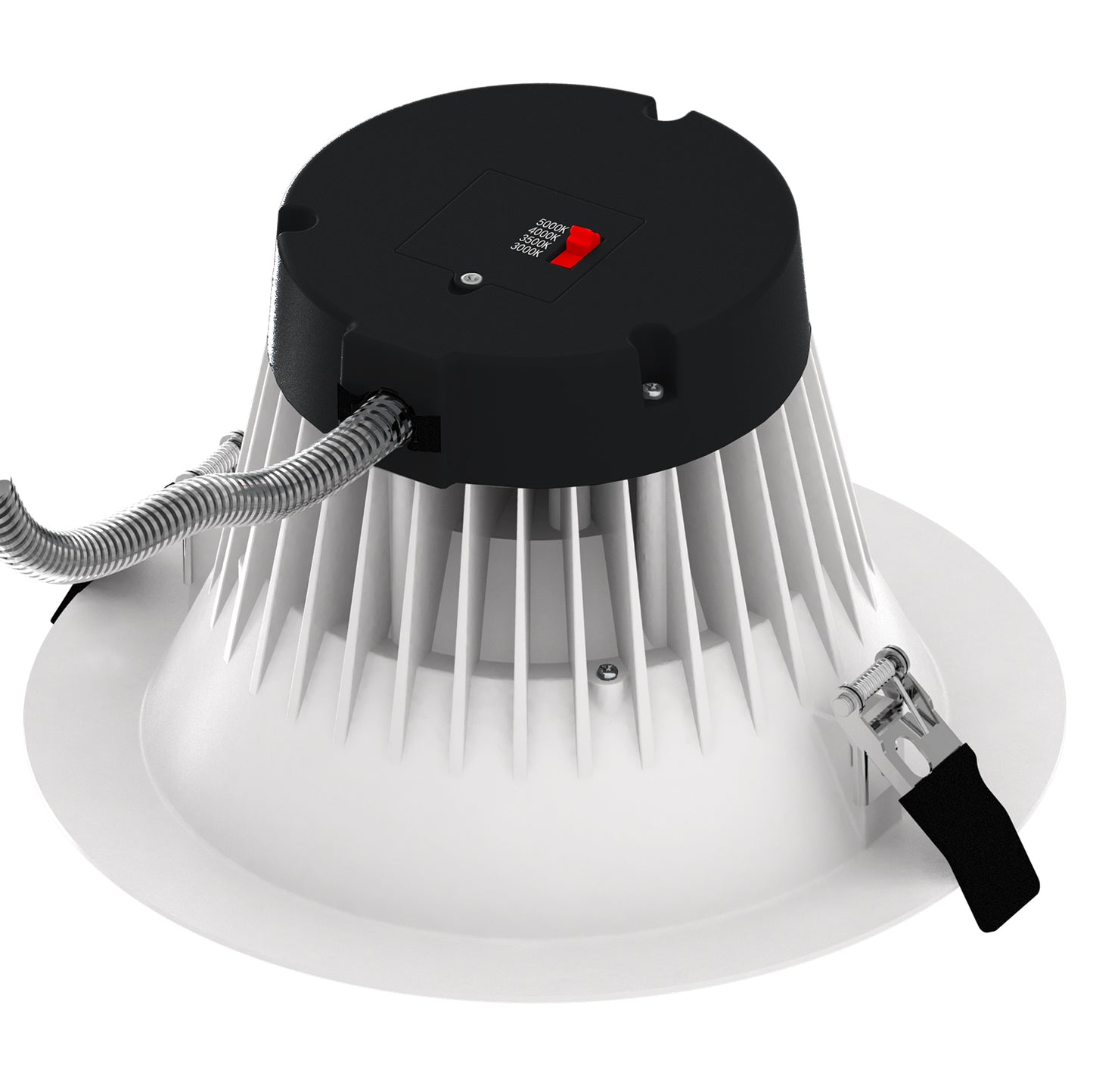 8” 55W LED Canless Commercial Recessed Round Downlight Fixture