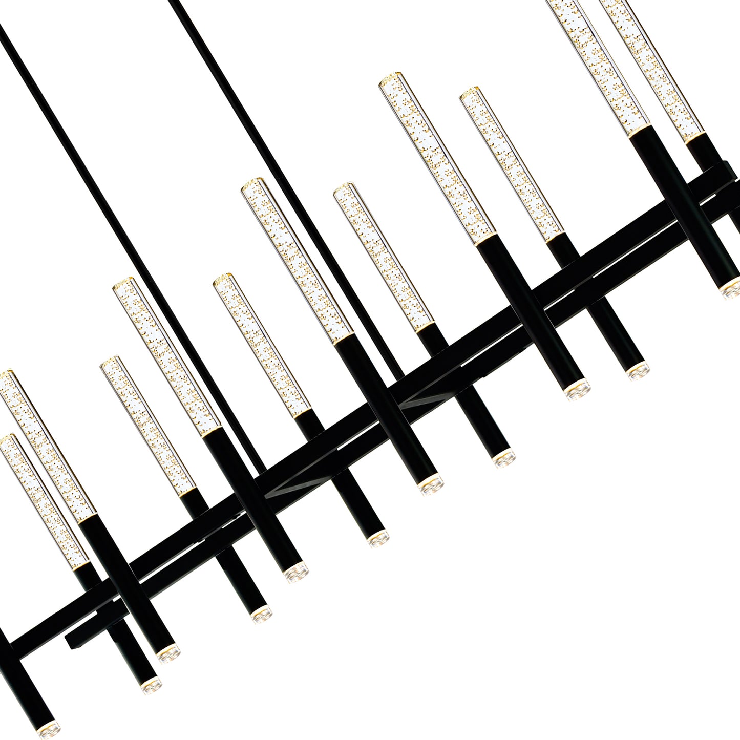 48” Dragonswatch Integrated LED Black Chandelier