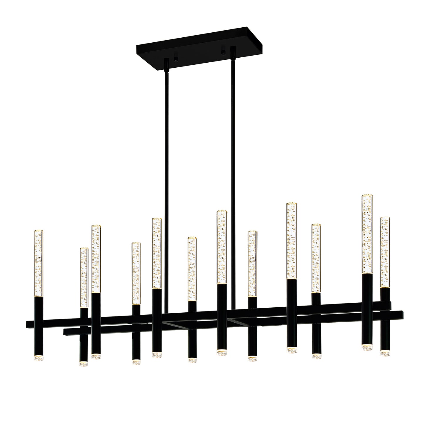 48” Dragonswatch Integrated LED Black Chandelier
