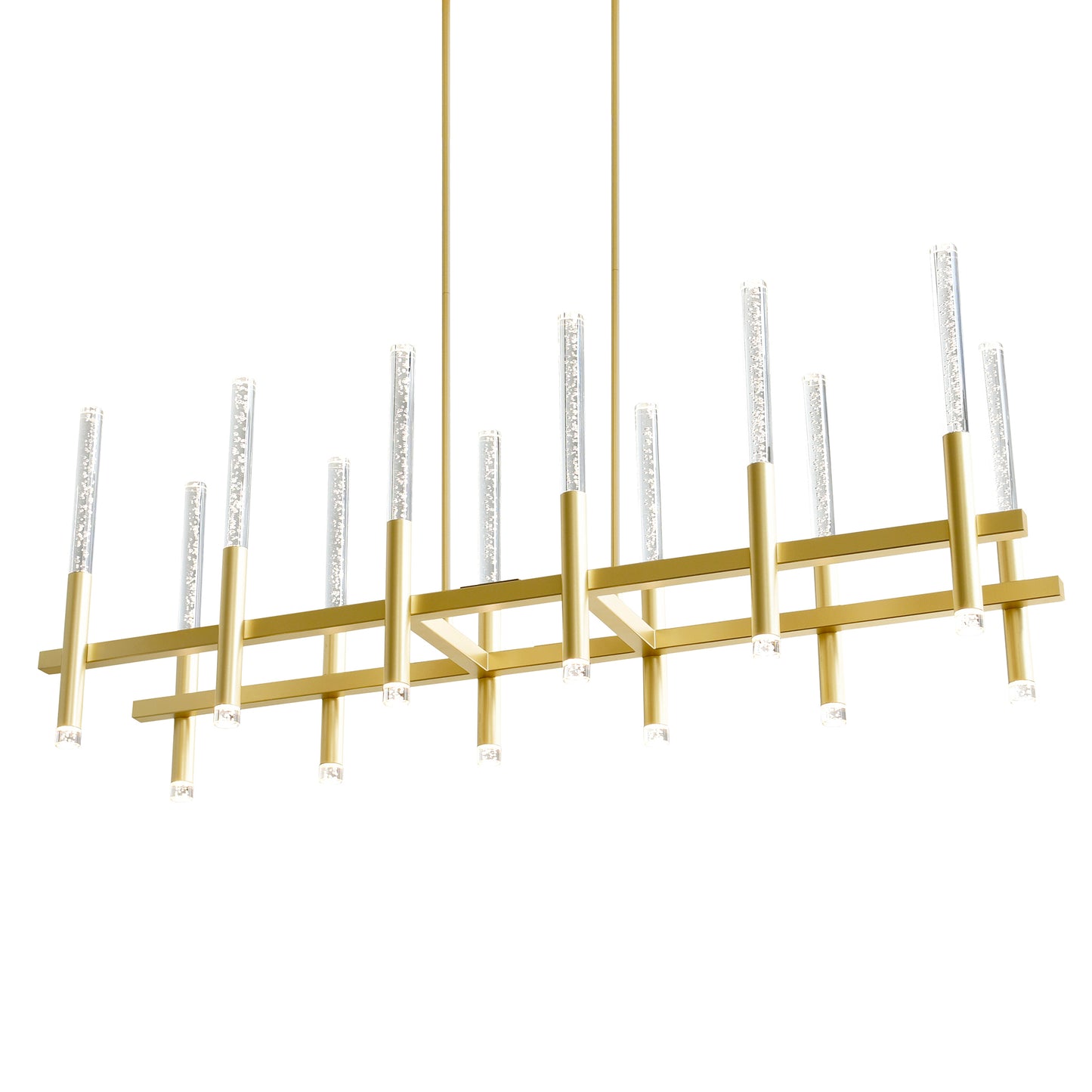 48” Dragonswatch Integrated LED Satin Gold Chandelier