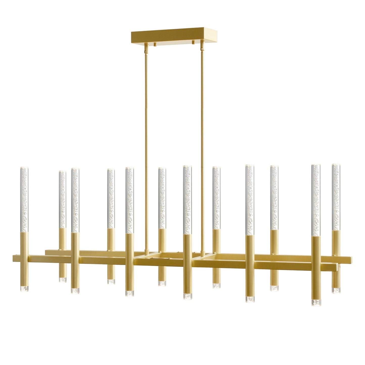 48” Dragonswatch Integrated LED Satin Gold Chandelier