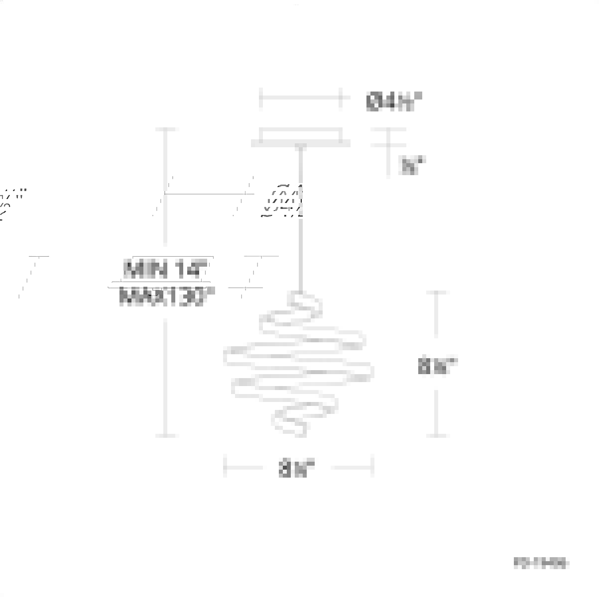 8" Whirl Mini Light 4CCT