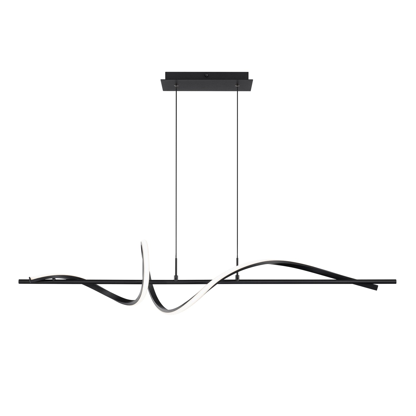 43.5" Corkscrew Pendant 4CCT BK