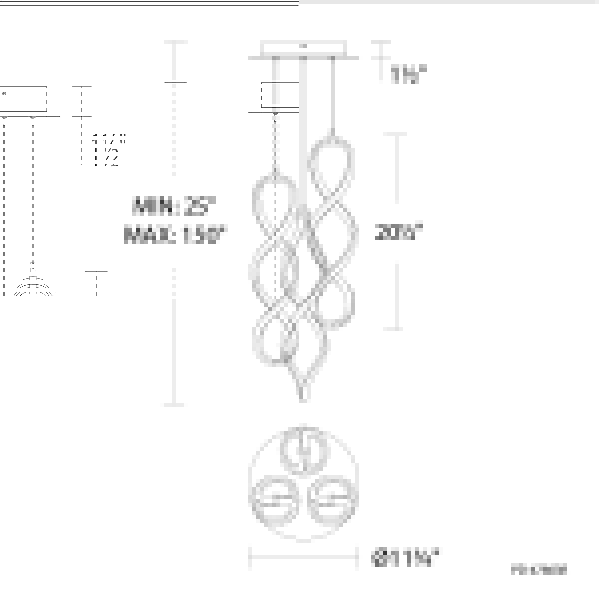 21" Interlace Round Multi Light 4CCT