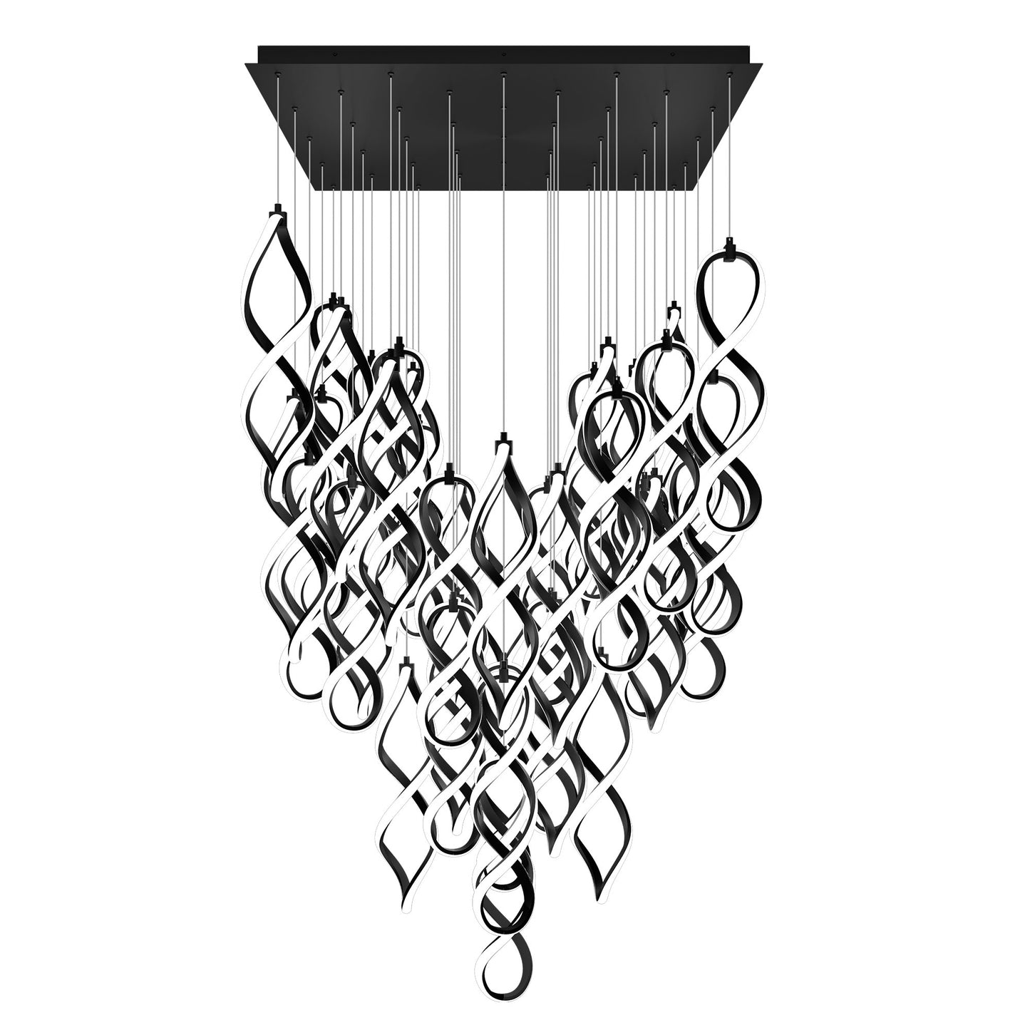 21 Lights Interlace Square Multi Light 4CCT