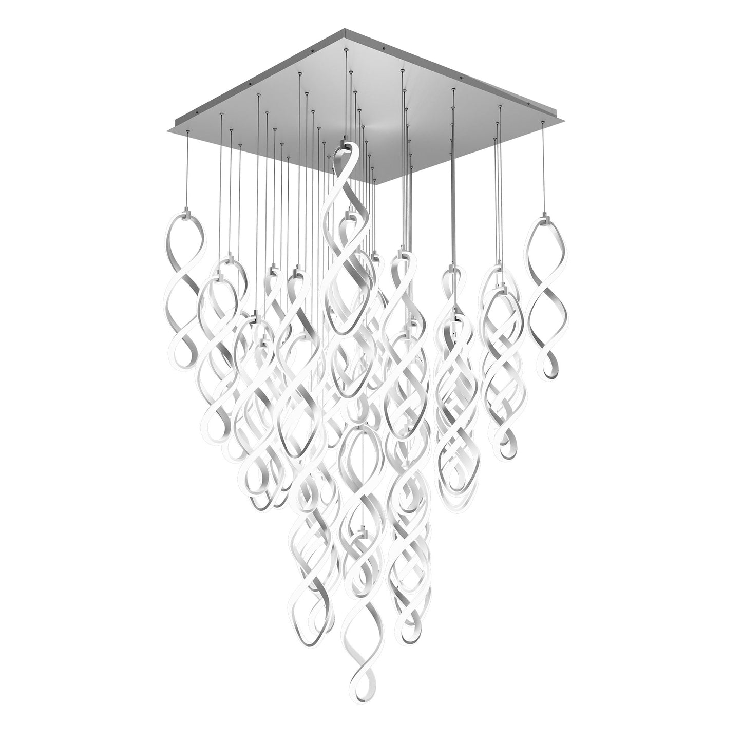 21 Lights Interlace Square Multi Light 4CCT