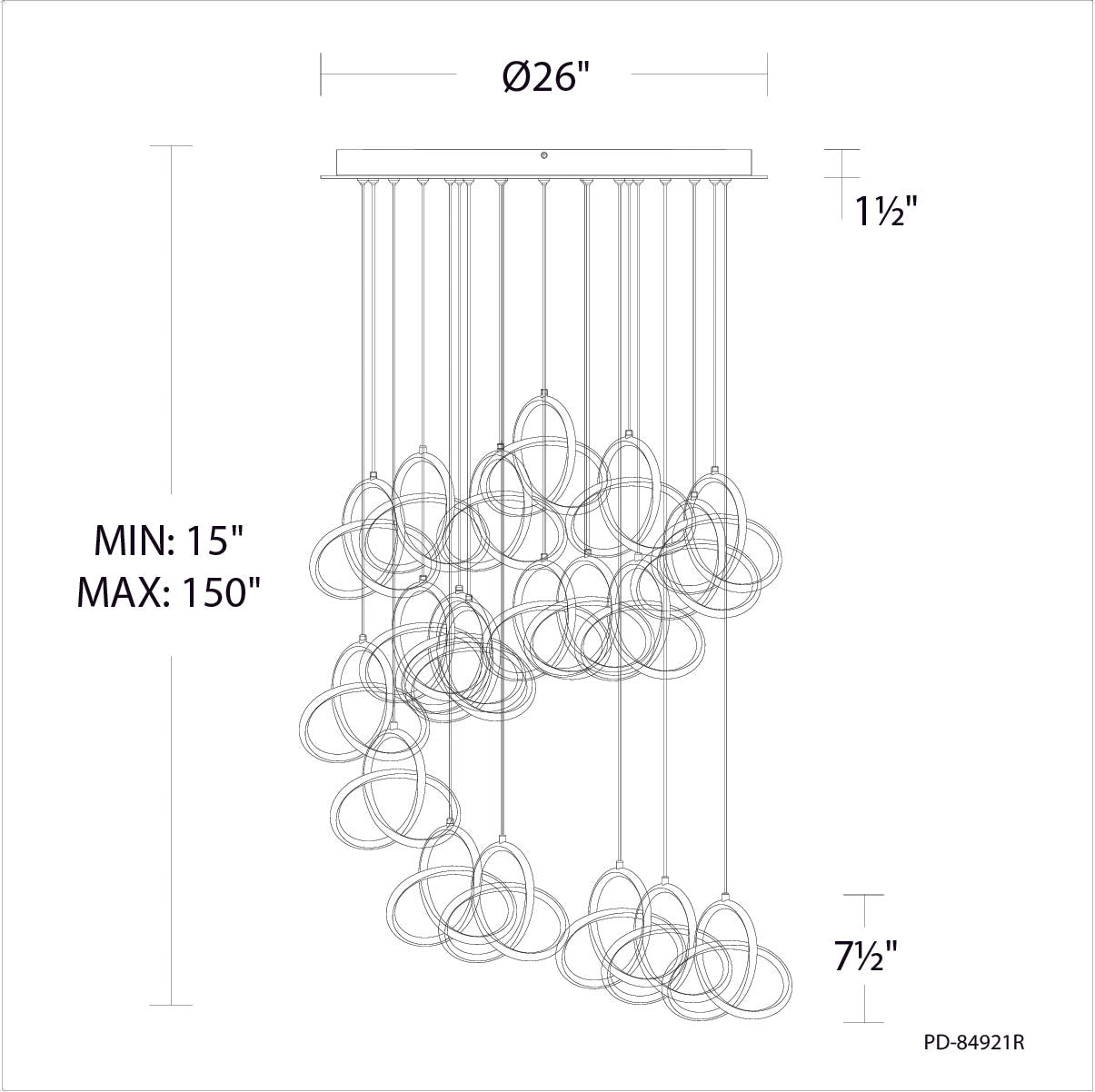 21-Lights Vornado Round Multi Light 3000K