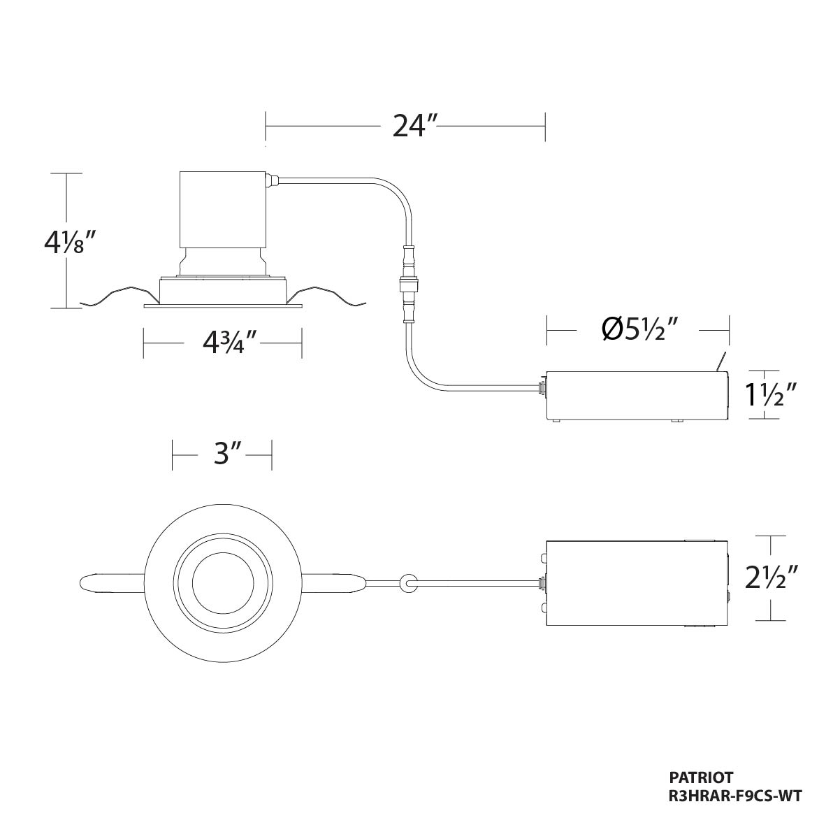3″ Downlight and Adjustable Recessed