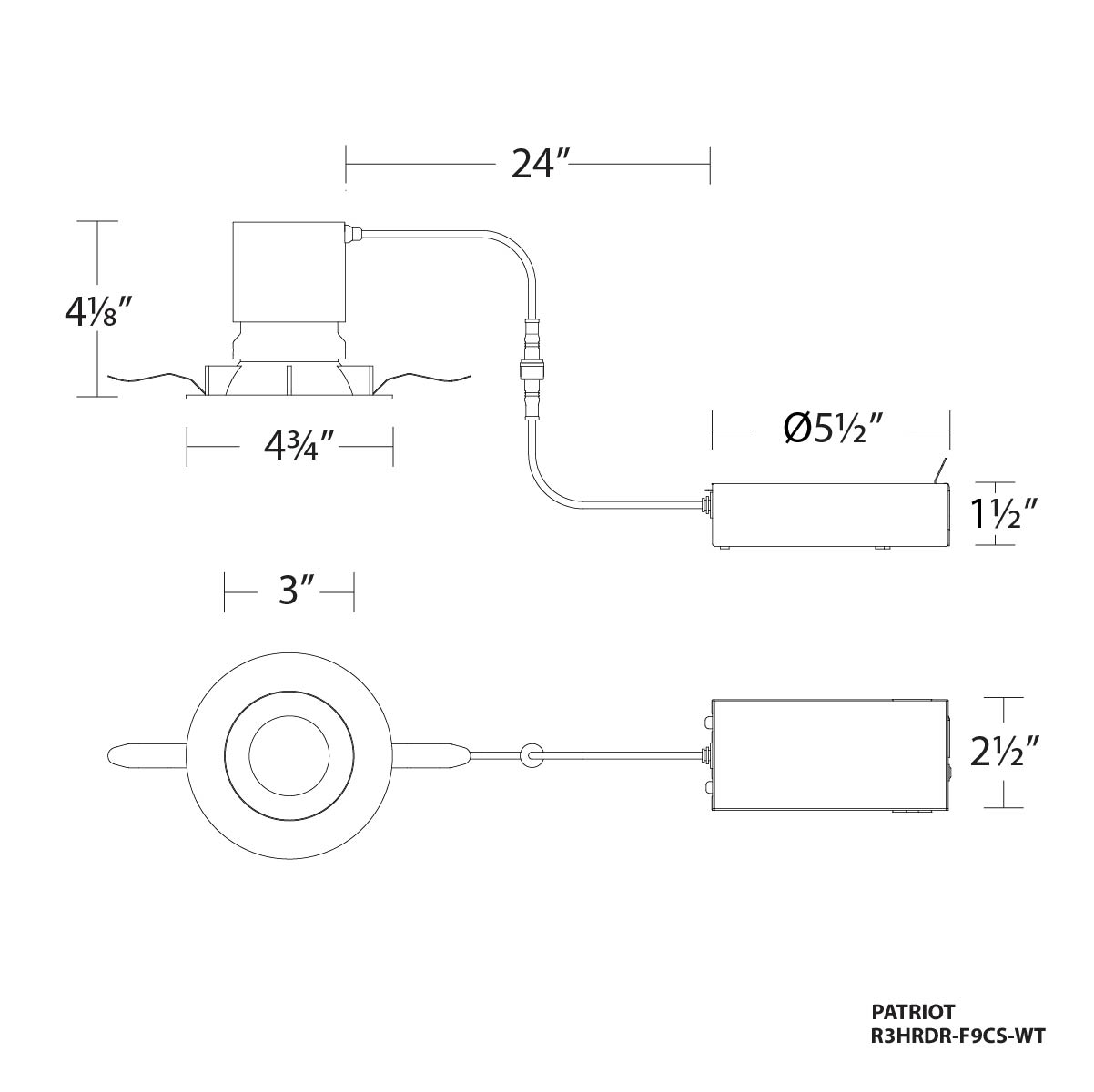 3″ Downlight and Adjustable Recessed