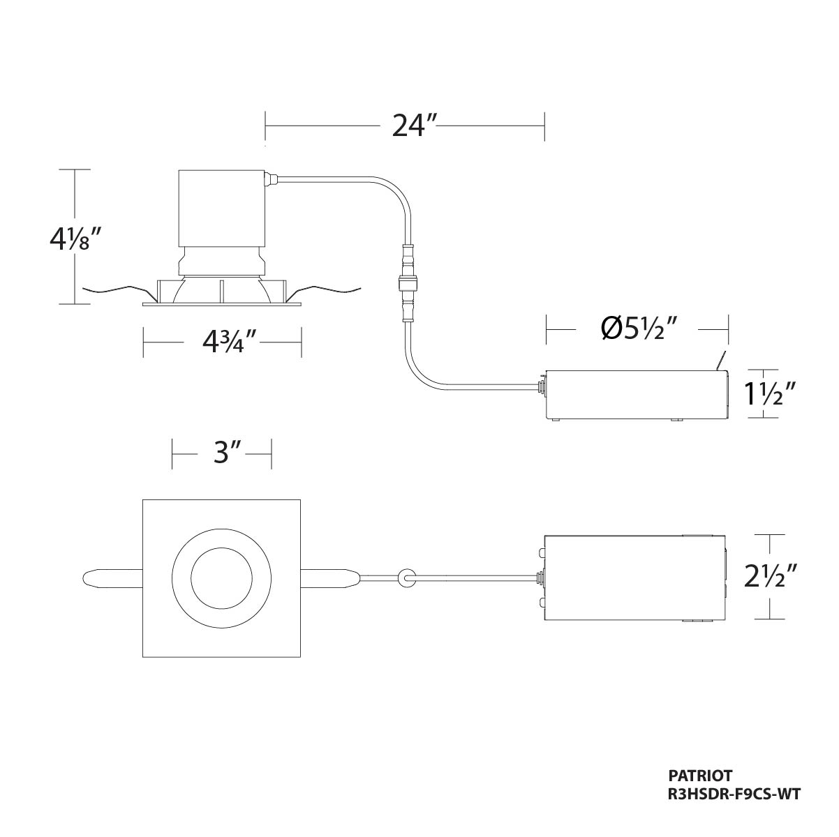 3″ Downlight and Adjustable Recessed