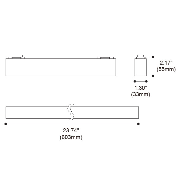 Milan 24" Linear Track Head