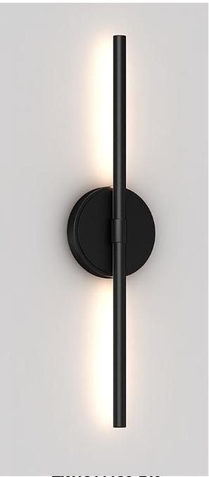 18" Black Linear Wall Sconce Dimmable UL Listed